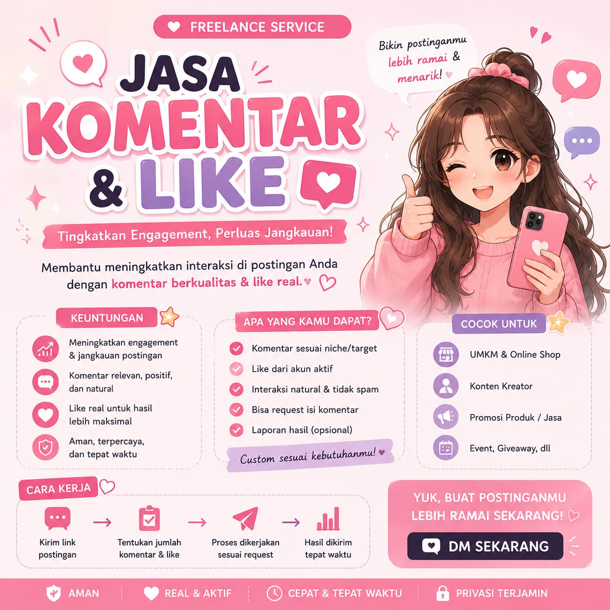 Jasa Komentar & Like